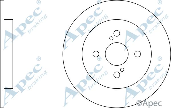 APEC BRAKING Тормозной диск DSK2525